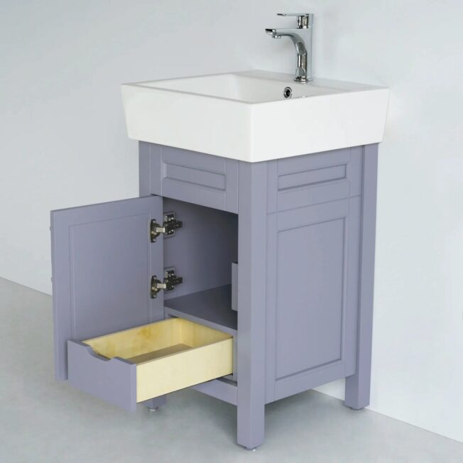 18 Inch Gray Selena Bathroom Vanity - Image 3