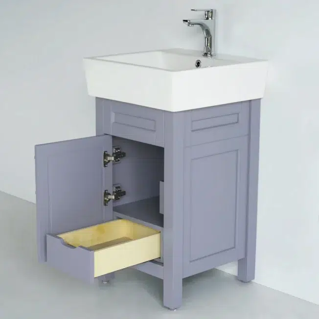 18 Inch Gray Selena Bathroom Vanity - Image 5