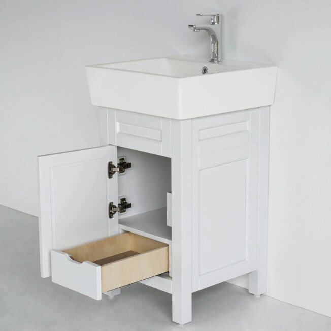 18 Inch White Selena Bathroom Vanity - Image 5