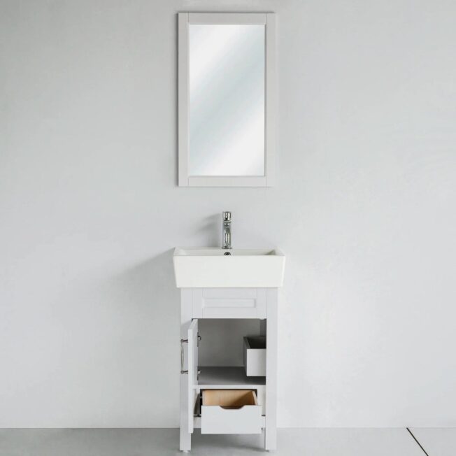 18 Inch White Selena Bathroom Vanity - Image 6