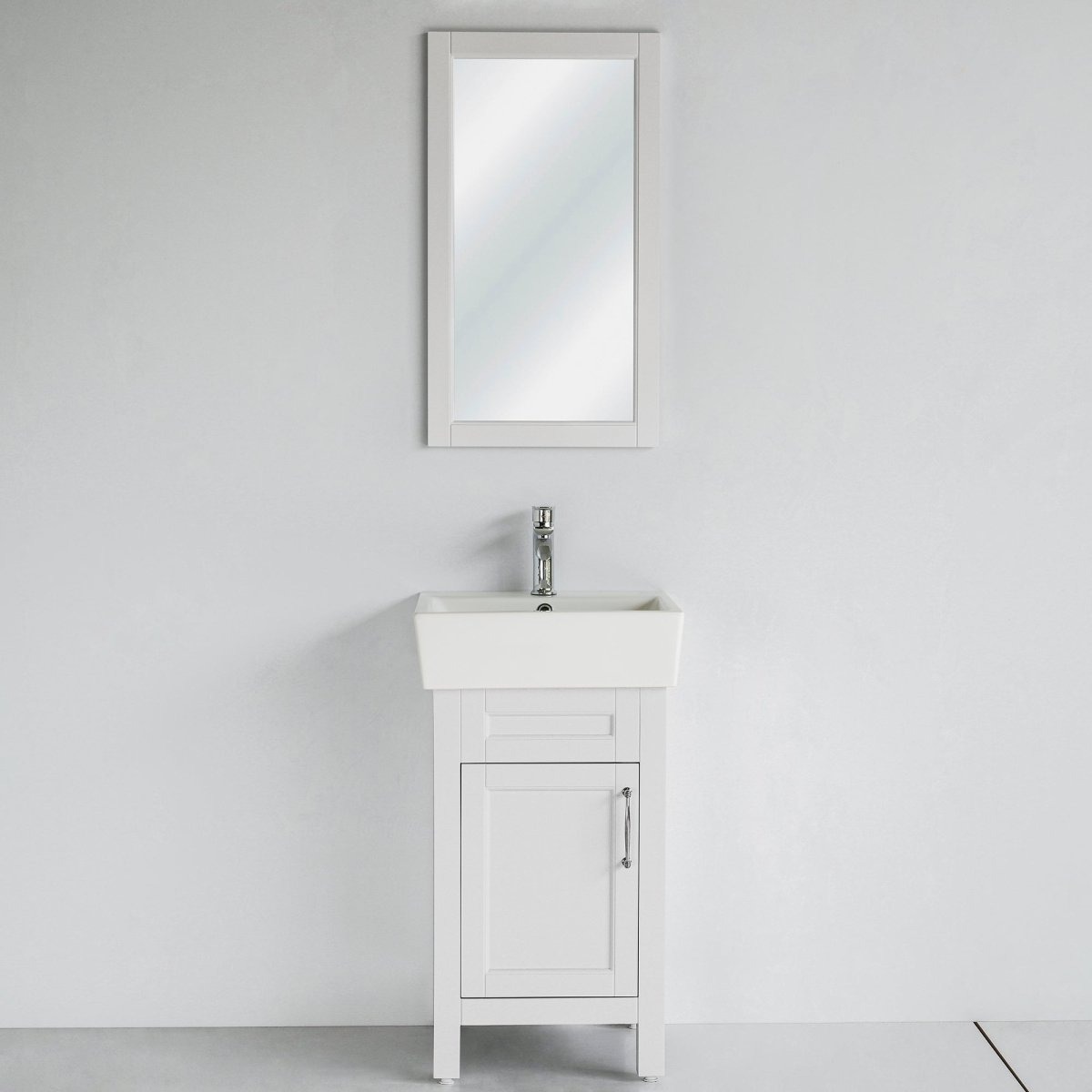 18 Inch White Selena Bathroom Vanity