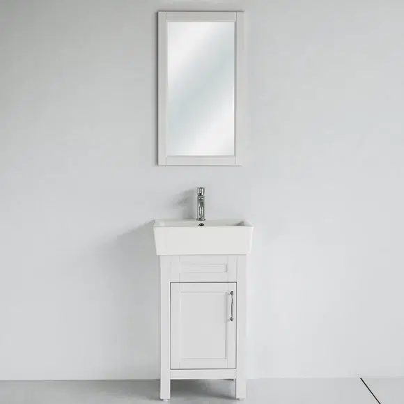 18-Inch White Selena Bathroom Vanity