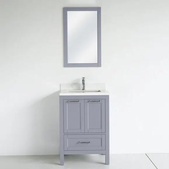 thumbnail image 2 of Bathroom Vanity With Sink Combo, 24 Inch Bathroom Storage Vanity With 2 of 14