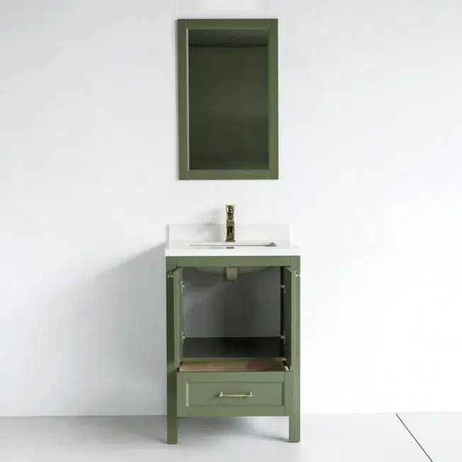 24 Inch Green Selena Bathroom Vanity - Image 3