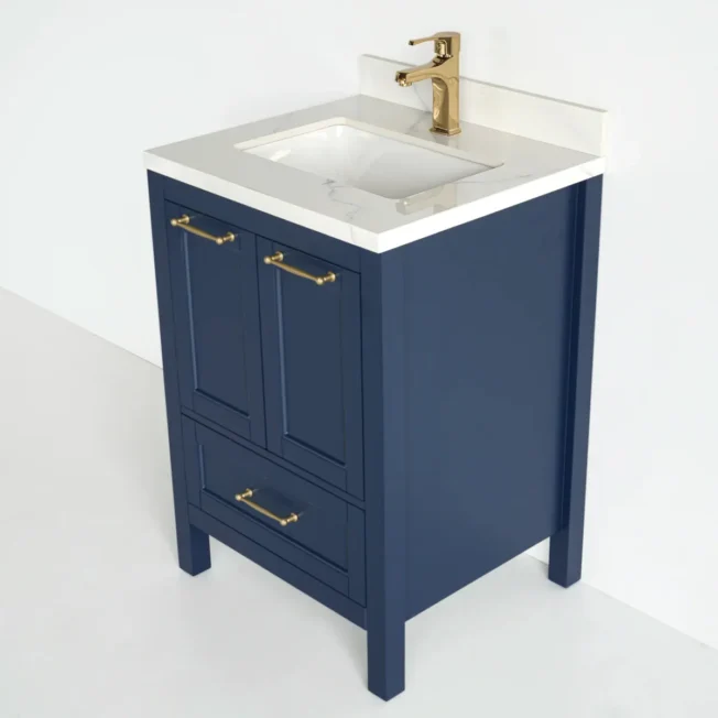 24 Inch Navy Blue Selena Bathroom Vanity - Image 2