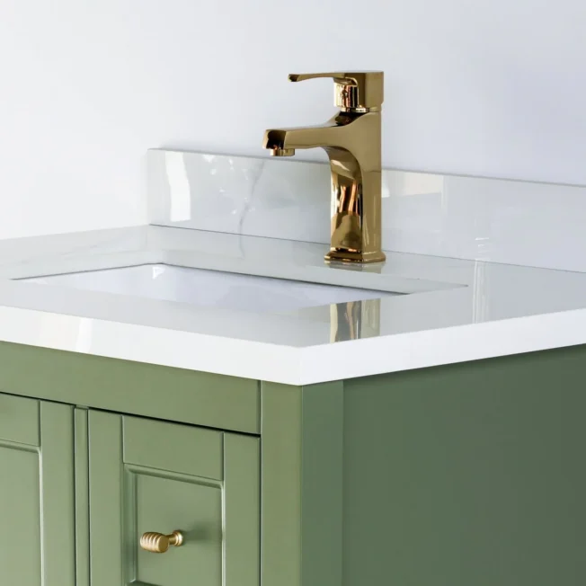 30 Inch Green Selena Bathroom Vanity - Image 3