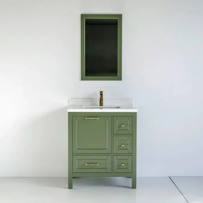 30 Inch Green Selena Bathroom Vanity