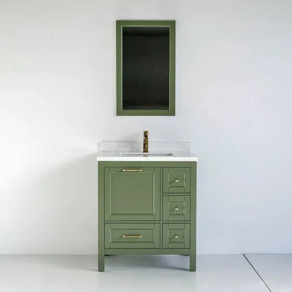 30-Inch Green Selena Bathroom Vanity