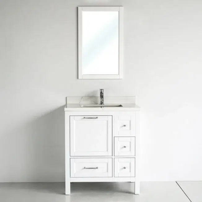 30 Inch White Selena Bathroom Vanity