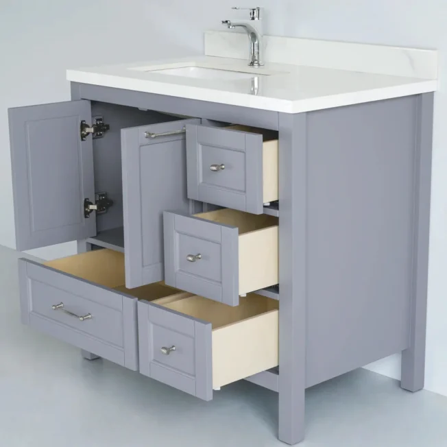 36 Inch Gray Selena Bathroom Vanity - Image 3