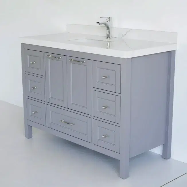 48 Inch Gray Selena Bathroom Vanity - Image 2