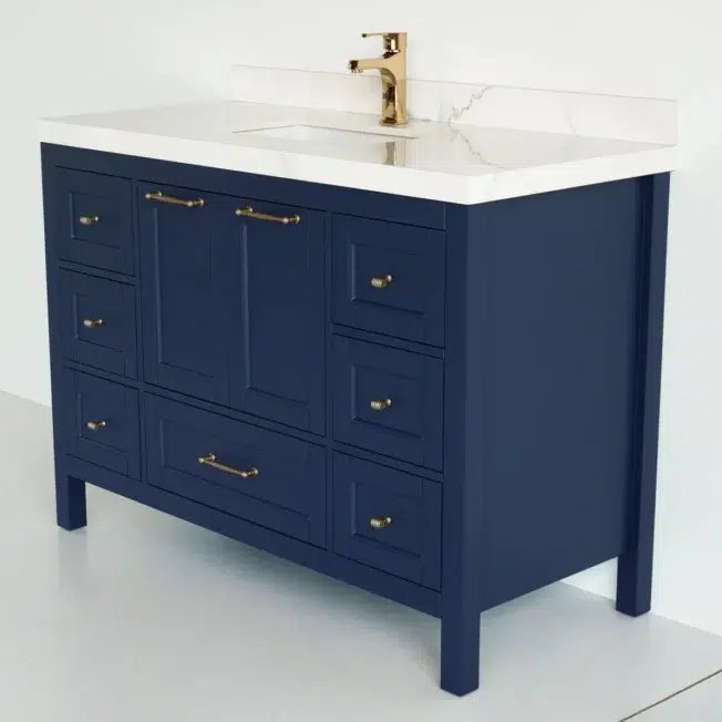 48 Inch Navy Blue Selena Bathroom Vanity - Image 2