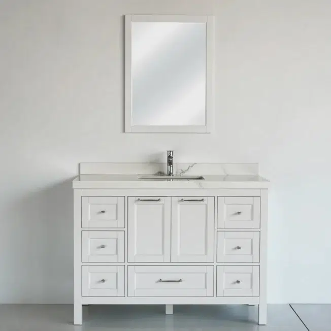 48 Inch White Selena Bathroom Vanity