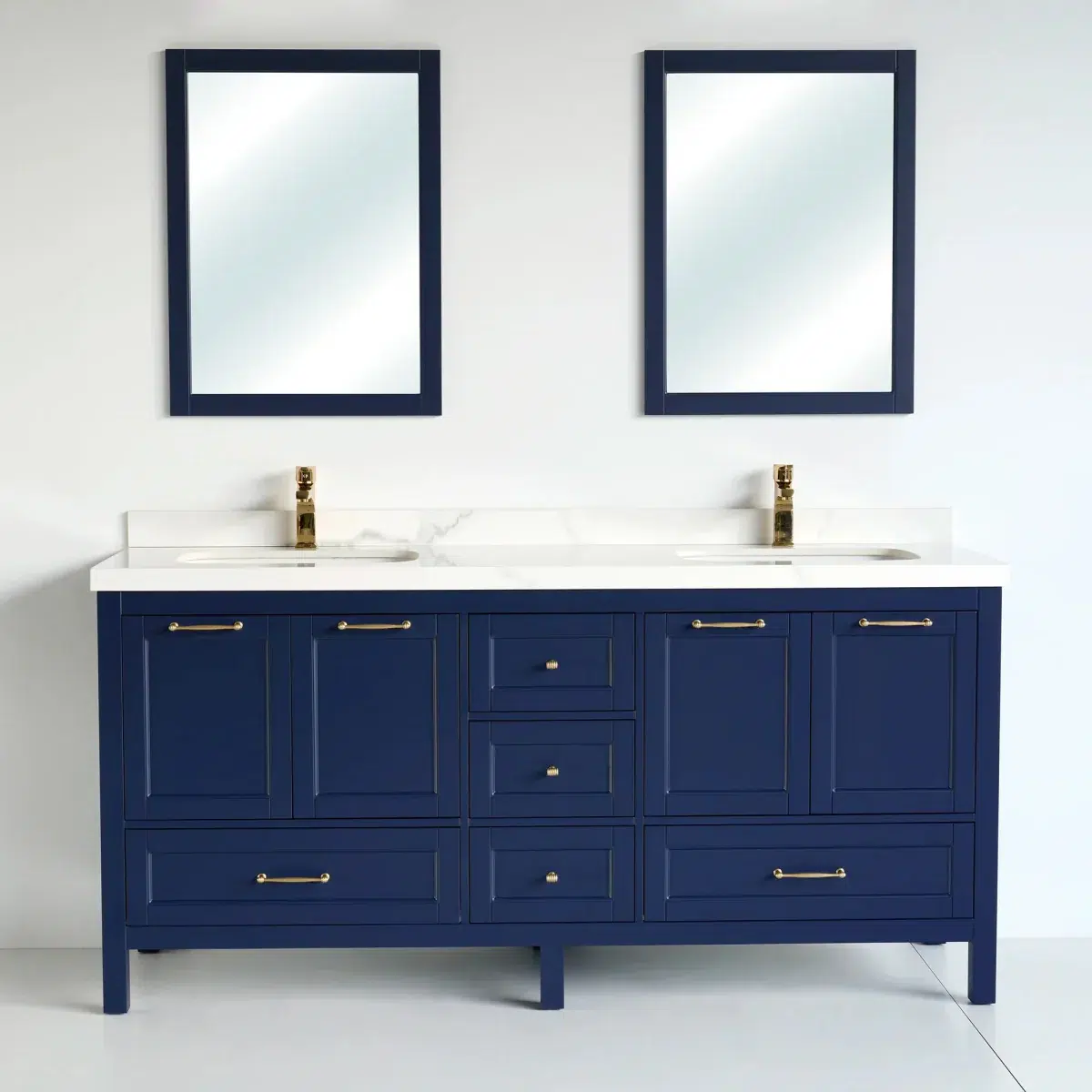 72 Inch Navy Blue Selena Bathroom Vanity