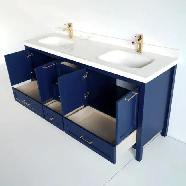 72 Inch Navy Blue Selena Bathroom Vanity - Image 3