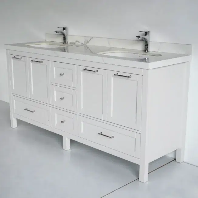 72 Inch White Selena Bathroom Vanity - Image 2