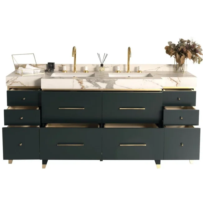 Ayasofya 72 Inch Green Double Sink Vanity - Image 2