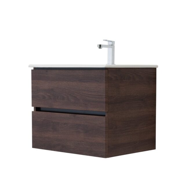 24 Inch Dark Oak Veneto Floating Bathroom Vanity - Image 11