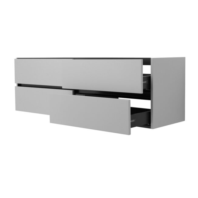 60 Inch Matte Cashmere Veneto Floating Bathroom Vanity - Image 3