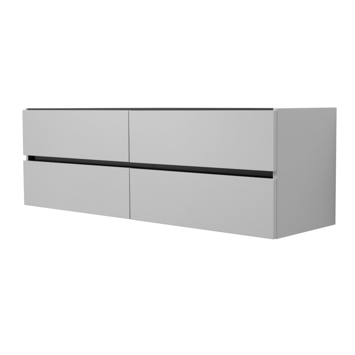 60 Inch Matte Cashmere Veneto Floating Bathroom Vanity