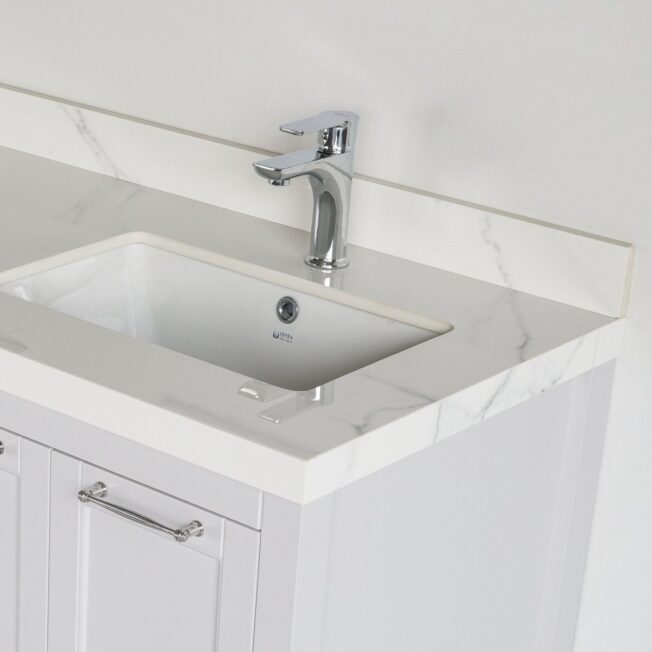 60 Inch White Selena Bathroom Vanity - Image 4