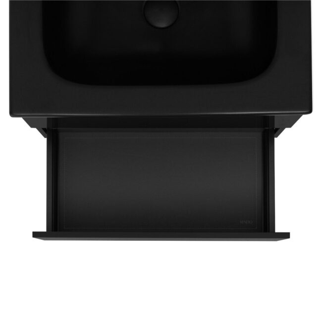 24 Inch High Gloss Black Veneto Floating Bathroom Vanity - Image 6