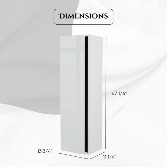 24 Inch High Gloss White Veneto Floating Bathroom Vanity - Image 16