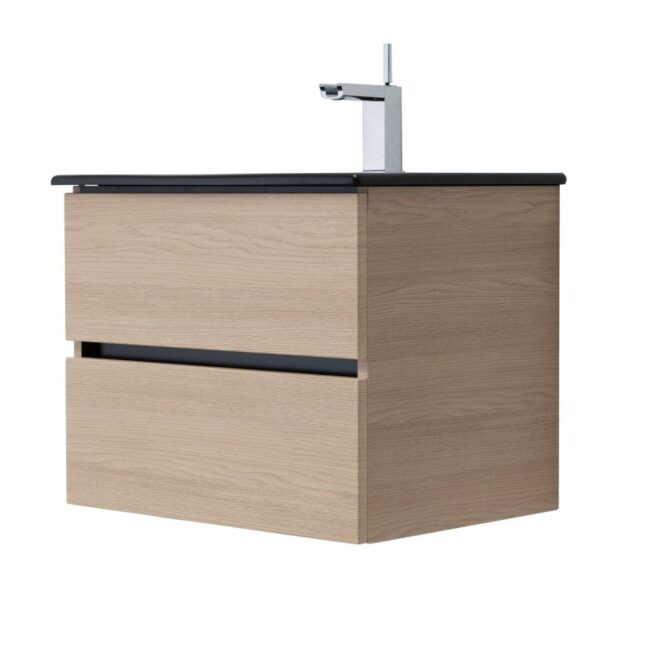 24 Inch Light Oak Veneto Floating Bathroom Vanity - Image 10